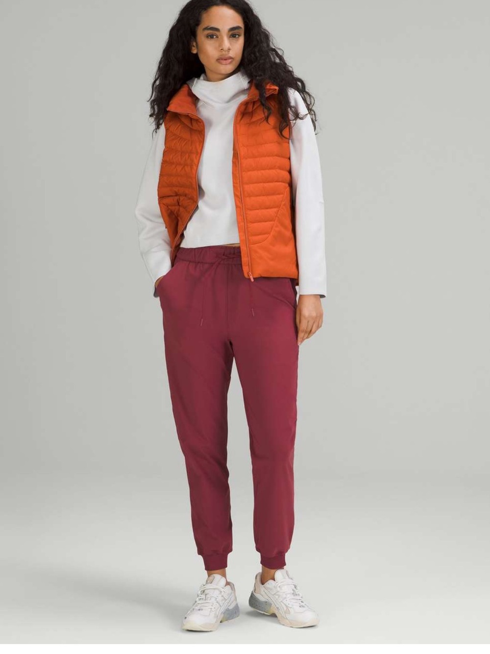 lululemon Stretch Hi-Rise Luxtreme Jogger 29" Mulled Wine Sz 12 Excellent shape!